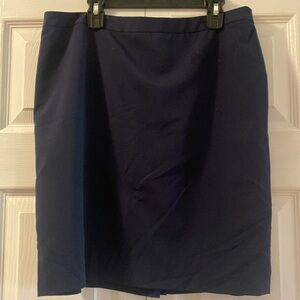 INC navy short skirt